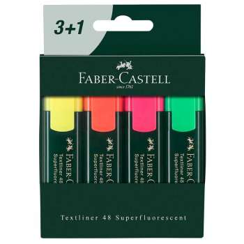 Faber Castell Fosforlu Kalem 3+1 Textliner - Thumbnail