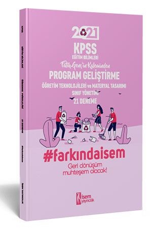 Farkındaİsem 2021 KPSS Eğitim Bilimleri Program Geliştirme 21 Deneme İsem Yayıncılık