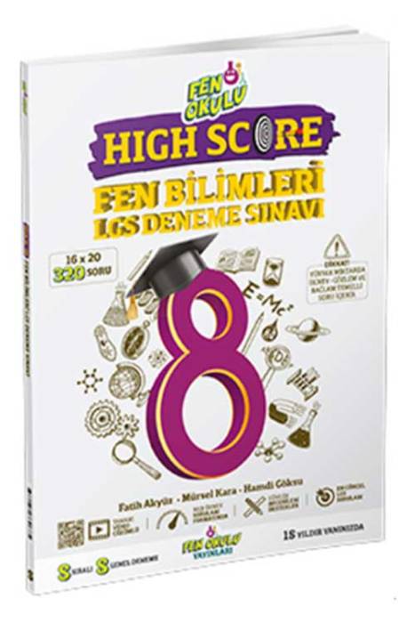 Fen Okulu 8. Sınıf LGS Fen Bilimleri High Score Deneme Fen Okulu Yayınları