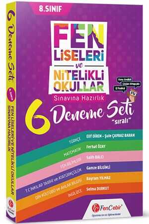 Fencebir Fen Liseleri ve Nitelikli Okullar Çözüm Kitapçıklı 12 Fasikül 6 Deneme Fencebir Yayınları