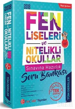 FenCebir Yayınları Fen Liseleri ve Nitelikli Okullar Sınavına Hazırlık Tüm Dersler Soru Bankası