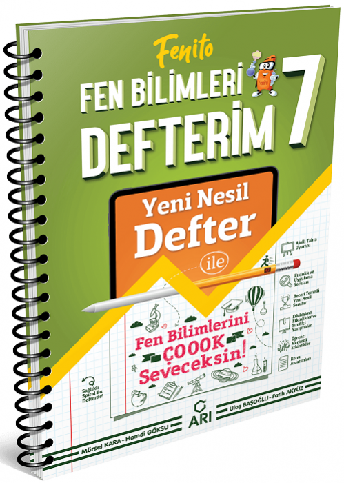 Arı 7. Sınıf Fen Bilimleri Defterim Fenito Arı Yayınları