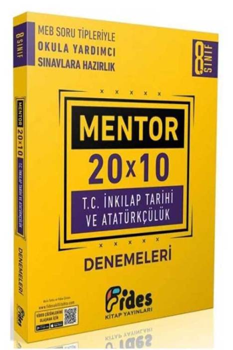 Fides 8. Sınıf Mentor 20 x 10 T. C. İnkılap Tarihi ve Atatürkçülük Deneme