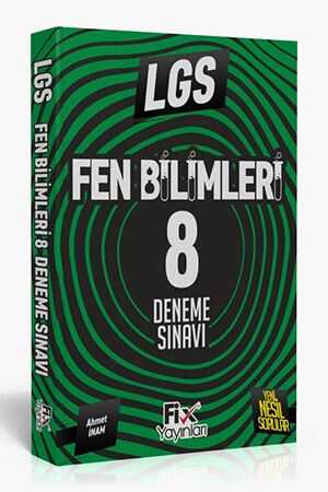 Fix 2020 8. Sınıf LGS Fen Bilimleri 8 Denemeleri Fix Yayınları