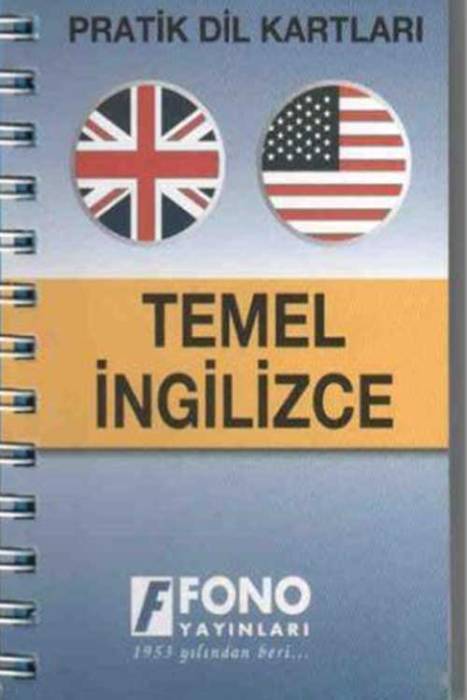 Fono Pratik Dil Kartı Temel İngilizce Sözcükler Fono Yayınları