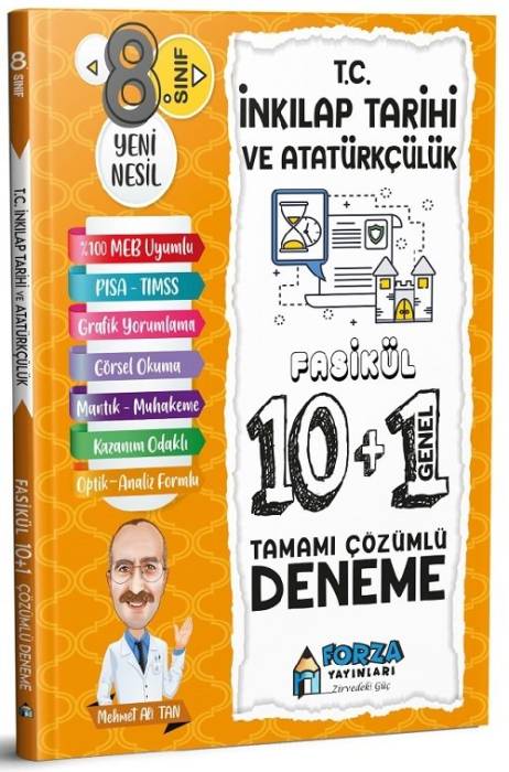 Forza 8. Sınıf TC İnkılap Tarihi ve Atatürkçülük 10+1 Fasikül Deneme Forza Yayınları