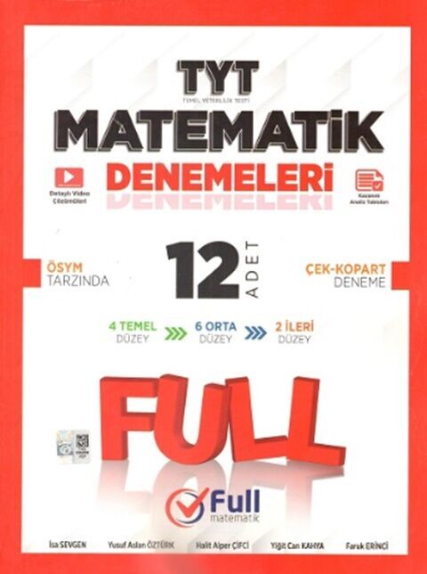 TYT Matematik 12 x 40 Denemeleri Full Matematik Yayınları