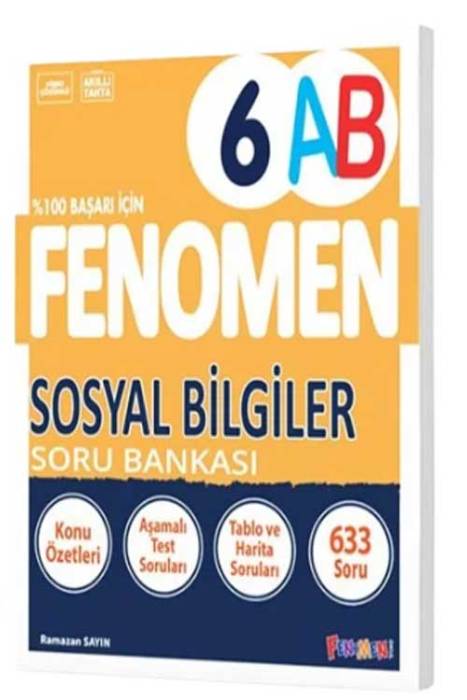 6. Sınıf Sosyal Bilgiler Fenomen Soru Bankası Fenomen Yayınları