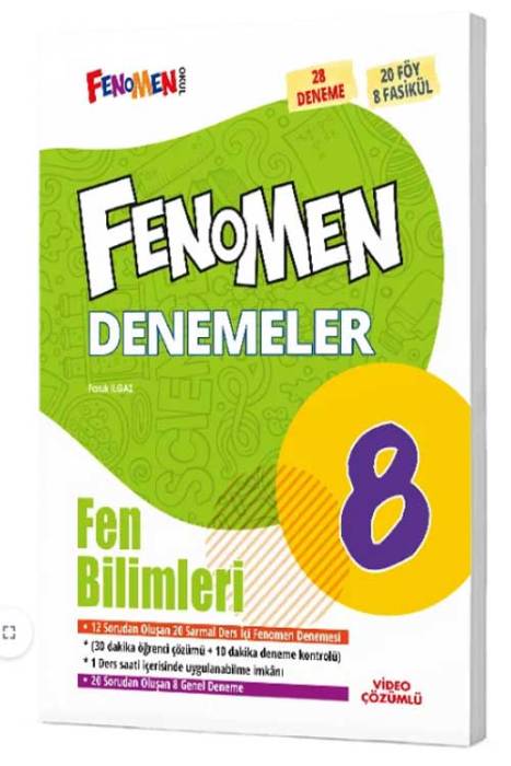 8. Sınıf Fen Bilimleri Fenomen 12 Genel Deneme Fenomen Yayınları