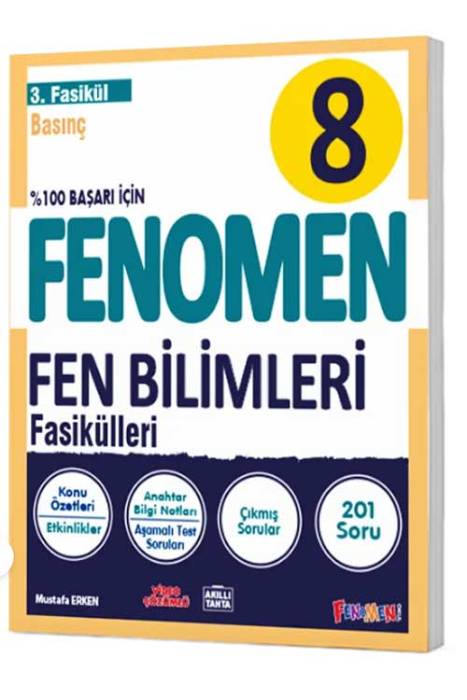 8. Sınıf Fen Bilimleri Fenomen Fasikül 3 Basınç Fenomen Yayınları