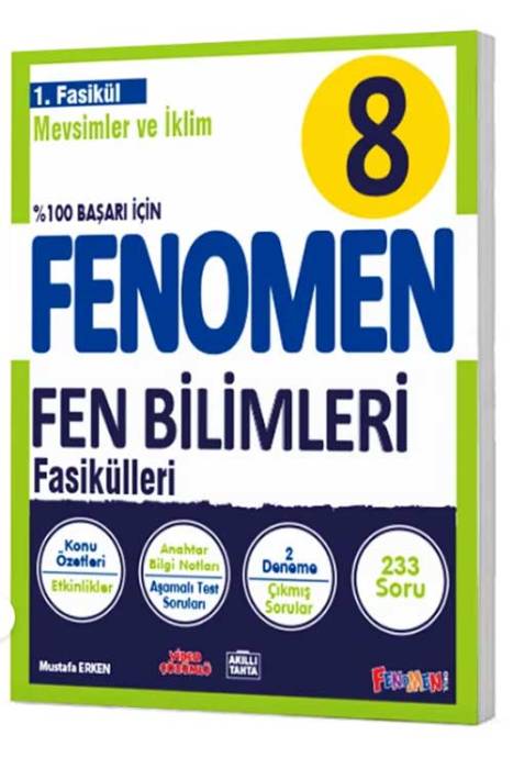 8. Sınıf Fen Bilimleri Fenomen Mevsimler ve İklim 1. Fasikül Fenomen Yayınları