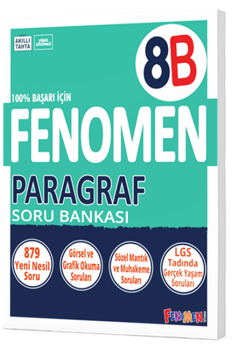 8. Sınıf Paragraf B Soru Bankası Fenoemn Yayınları