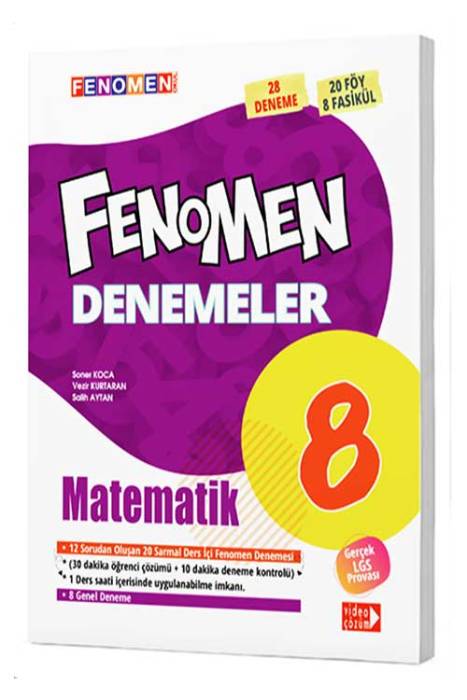 8. Sınıf Matematik Fenomen 28 Genel Deneme Fenomen Yayınları