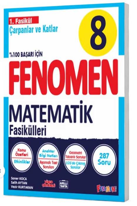 8. Sınıf Matematik Fenomen Çapanlar ve Katlar 1. Fasikül Fenomen Yayınları