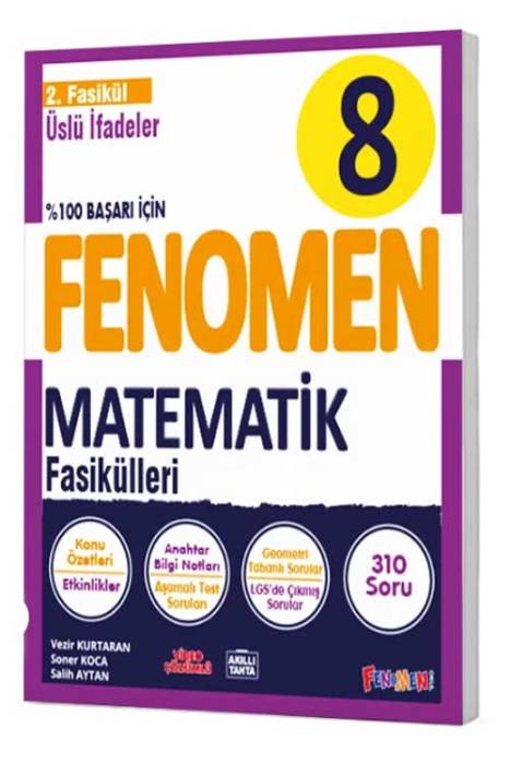 8. Sınıf Matematik Fenomen Üslü İfadeler 2. Fasikül Fenomen Yayınları