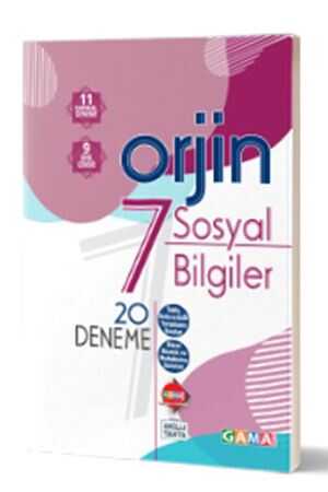 Gama Orjin 7 Sosyal Bilgiler Deneme Gama Yayınları