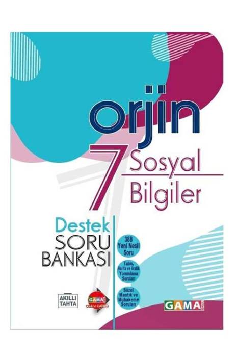  Orjin 7 Sosyal Bilgiler Destek Soru Bankası Gama Yayınları