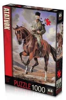 Gazi Mustafa Kemal Atatürk Sakarya Adlı Atıyla 1000 Parça Puzzle 11131 KS Games - Thumbnail