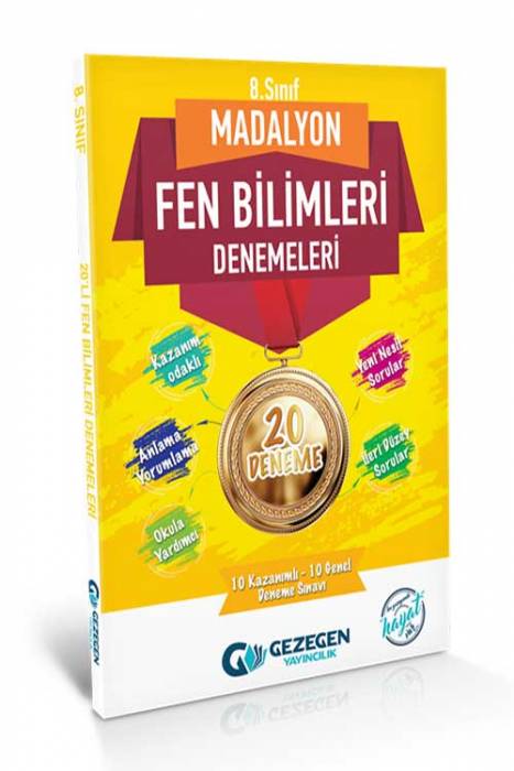 Gezegen 8. Sınıf Fen Bilimleri 20 li Madalyon Denemeleri Gezegen Yayınları