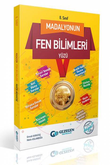 Gezegen LGS 8. Sınıf Madalyonun Fen Bilimleri Yeni Nesil yüzü Gezegen Yayınları