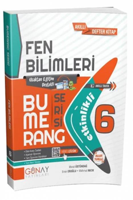 Günay 6. Sınıf Fen Bilimleri Bumerang Soru Bankası Etkinlikli Günay Yayınları