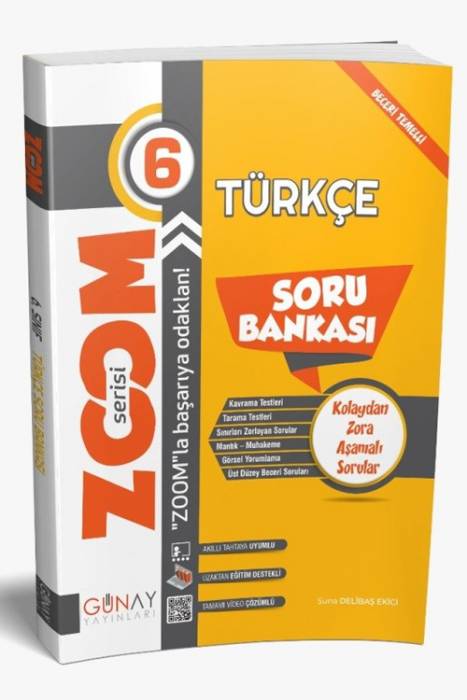 Günay 6. Sınıf Türkçe Zoom Soru Bankası Günay Yayınları