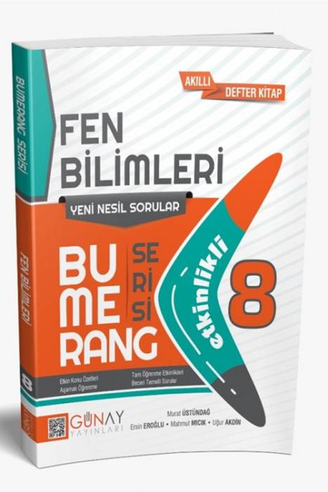 Günay 8. Sınıf Fen Bilimleri Etkinlikli Bumerang Serisi Günay Yayınları