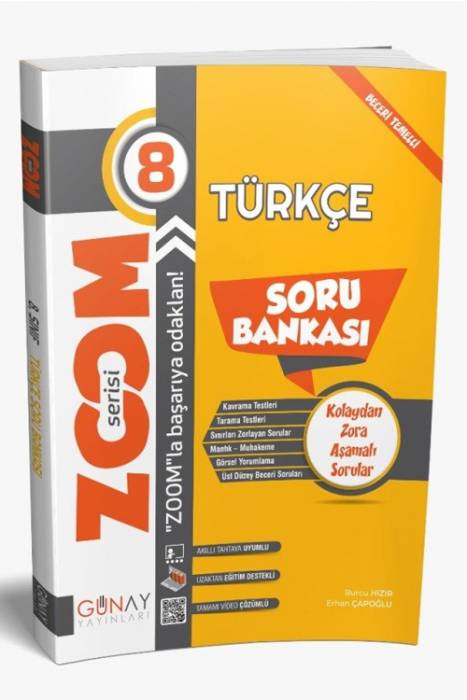 Günay 8. Sınıf Türkçe Zoom Soru Bankası Günay Yayınları