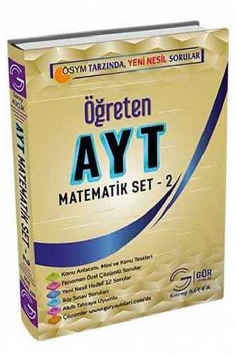 Gür AYT Matematik Öğreten Set 2 Gür Yayınları