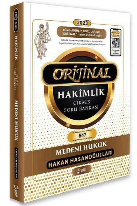 Hakimlik Kaymakamlık KPSS İcra Müdürlüğü Medeni Hukuk ORJİNAL Çıkmış Soru Bankası - Hakan Hasanoğulları Yetki Yayıncılık