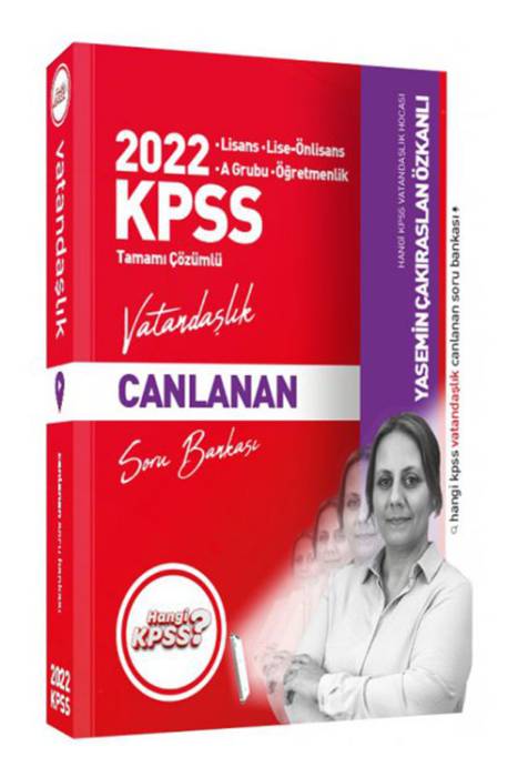 Hangi KPSS 2022 Vatandaşlık Tamamı Çözümlü Canlanan Soru Bankası Hangi KPSS Yayınları