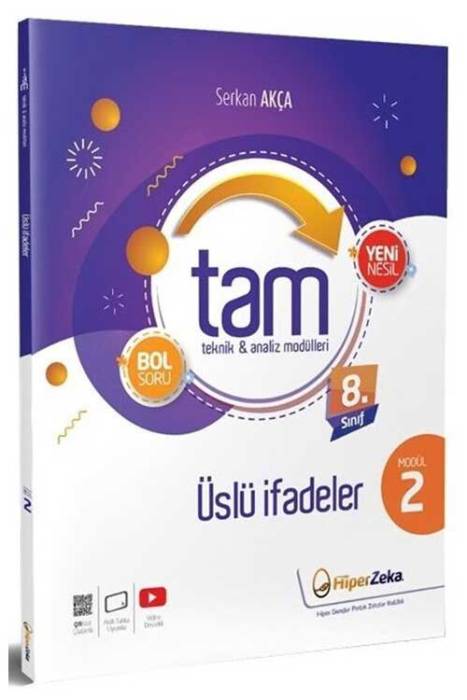 Hiper Zeka 8. Sınıf Matematik TAM Teknik Analiz Modülleri-1 Üslü Sayılar