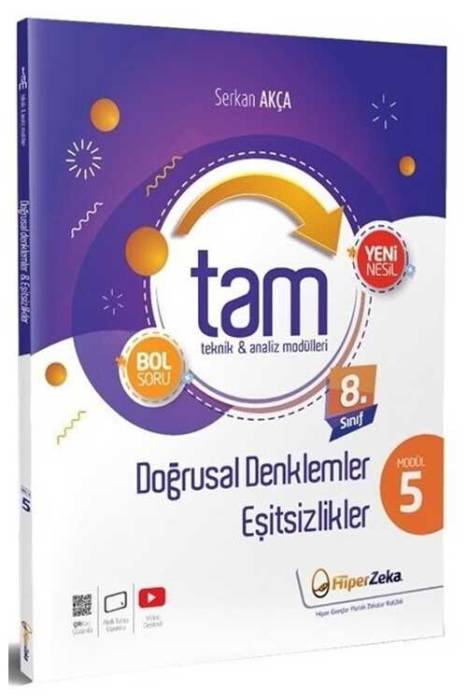 Hiper Zeka 8. Sınıf Matematik TAM Teknik Analiz Modülleri-5 Doğrusal Denklemler