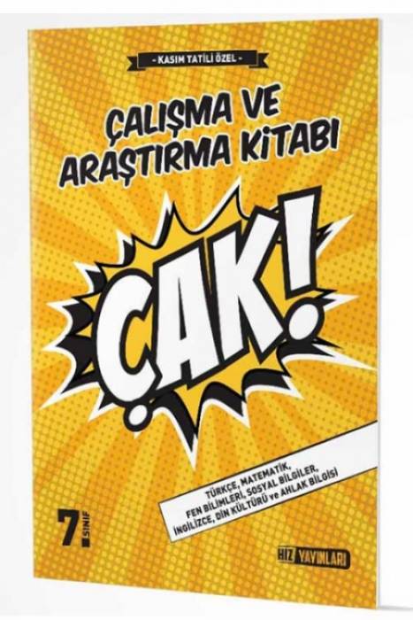 Hız 7. Sınıf Çalışma ve Araştırma Kitabı Çak Hız Yayınları