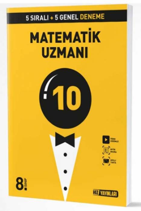 Hız 8. Sınıf LGS Matematik Uzmanı 10 Deneme Hız Yayınları