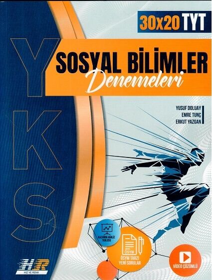 Hız ve Renk Yayınları TYT Sosyal Bilimler 30 x 20 Denemeleri