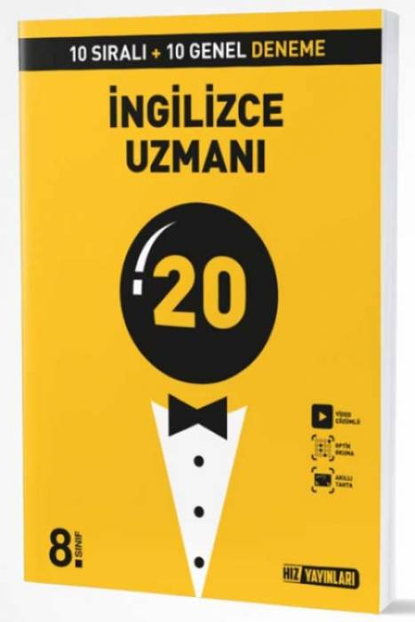 Hız Yayınları 8. Sınıf LGS İngilizce Uzmanı 20 Deneme