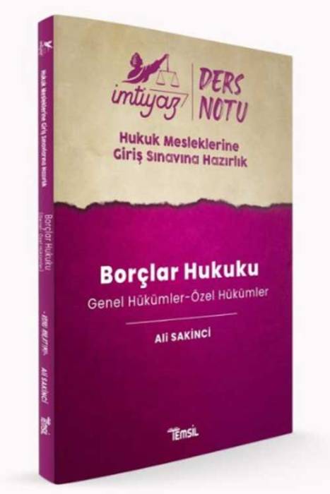 HMGS Borçlar Hukuku Genel Hükümler – Özel Hükümler Temsil Yayınları