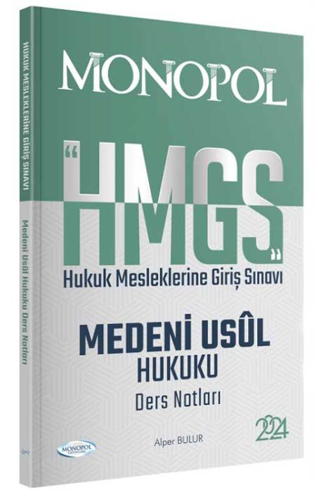 HMGS Medeni Usul Hukuku Ders Notları Monopol Yayınalrı