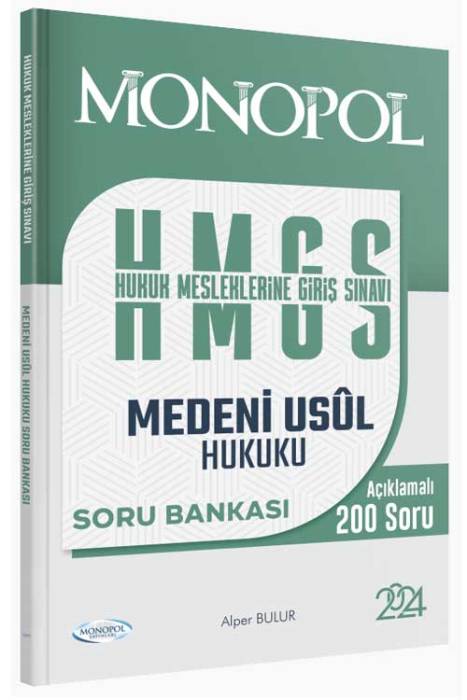 HMGS Medeni Usul Hukuku Soru Bankası Monopol Yayınları