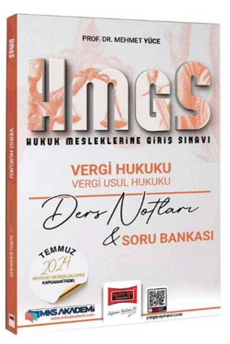 HMGS Vergi Hukuku, Vergi Usul Hukuku Ders Notları ve Soru Bankası Yargı Yayınları