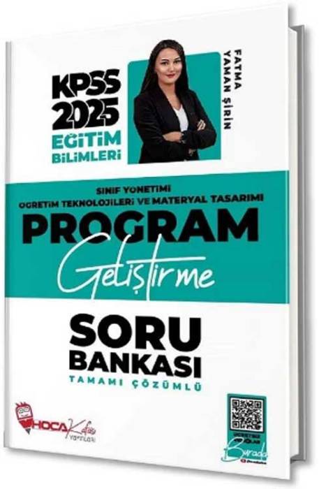 2025 KPSS Eğitim Bilimleri Program Geliştirme, Sınıf, Materyal Soru Bankası Çözümlü Hoca Kafası Yayınları