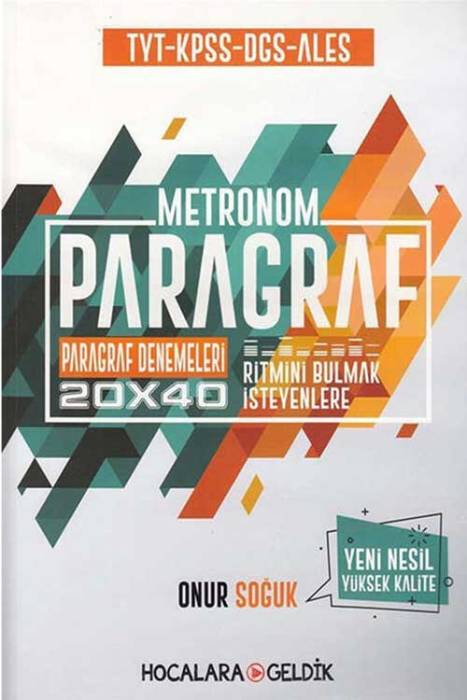 Hocalara Geldik TYT KPSS DGS ALES Paragraf Metronom 20x40 Paragraf Denemeleri