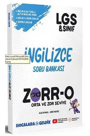 Hocalara Geldik ZORR-O 8. Sınıf LGS İngilizce Soru Bankası Hocalara Geldik Yayınları