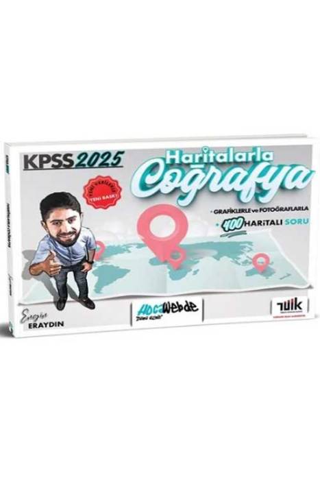 2025 KPSS Haritalarla Coğrafya - Engin Eraydın HocaWebde Yayınları