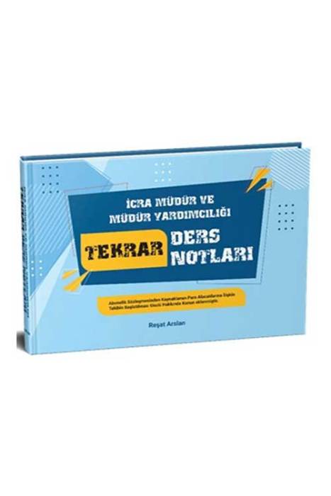 İcra Müdür ve Yardımcılığı Tekrar Ders Notları Dizgi Kitap Yayınları