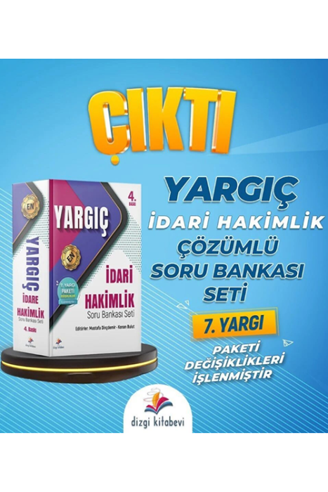 İdari Hakimlik YARGIÇ Soru Bankası Seti Çözümlü 4. Baskı Dizgi Kitap Yayınları