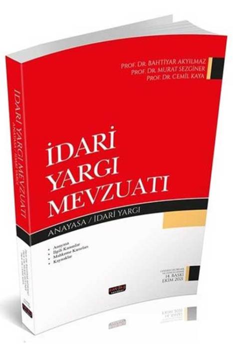 İdari Yargı Mevzuatı Savaş Yayınevi