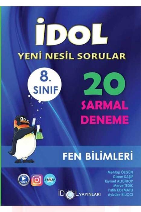 İdol 8. Sınıf Fen Bilimleri 20 Sarmal Deneme İdol Yayınları