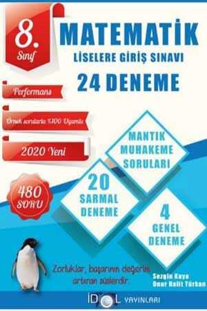 İdol 8. Sınıf Matematik 24 Deneme İdol Yayınları